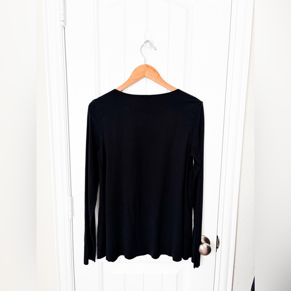 Wolford Black Loose Fit Swing Top Long Sleeve Size Small - Picture 4 of 4